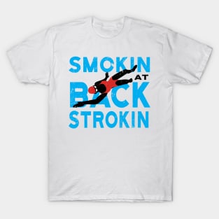 Womens Smokin at Backstroke Swim T-Shirt